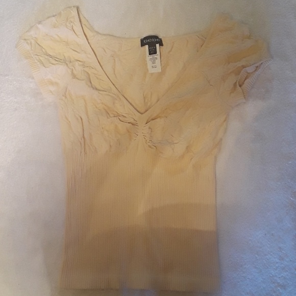 Bebe Beige Spandex Top. Women's Size: M/L. - Picture 5 of 6